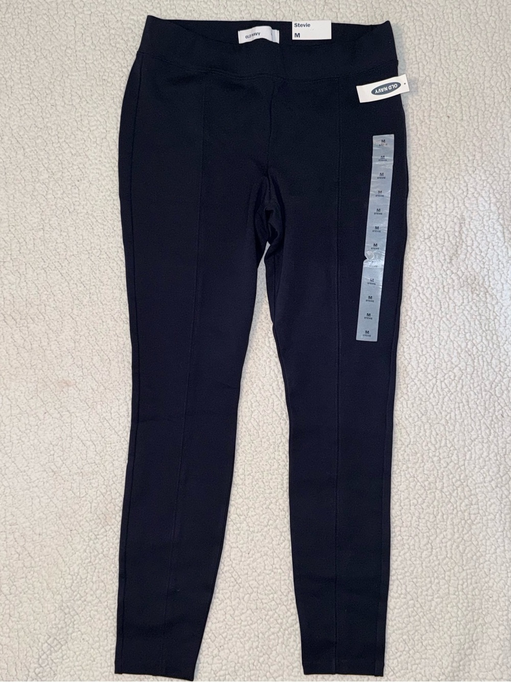 NWT Old Navy Stevie pants pull on style stretch MEDIUM Navy Blue